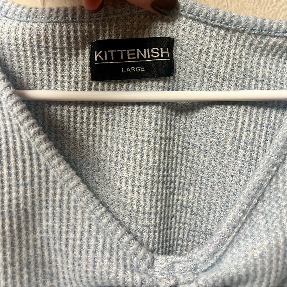 Kittenish Knit Set, M/L, Baby Blue, Jogger - Picture 5 of 8